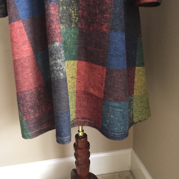 YipinYichu turtleneck colorful tent dress pockets - Picture 9 of 14